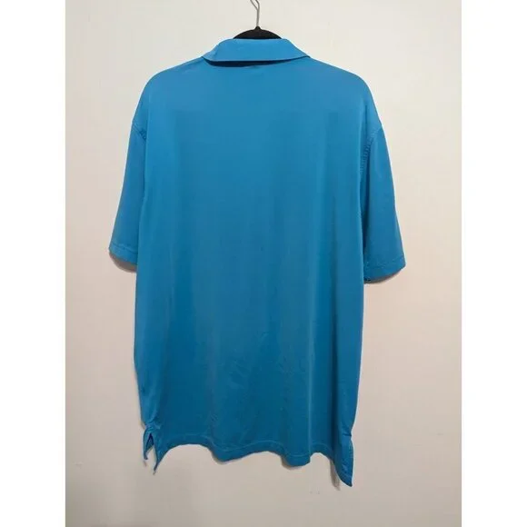 Peter Millar Polo Shirt Mens Large Blue Summer Comfort Short Sleeve Golf Top - Picture 5 of 5